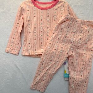 NWT Easter Set Pink Kids Pajamas 2 piece